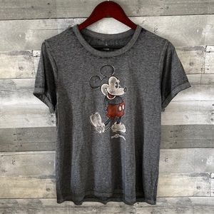 WALT DISNEY WORLD GRAPHIC TEE GREY WOMEN’S LARGE